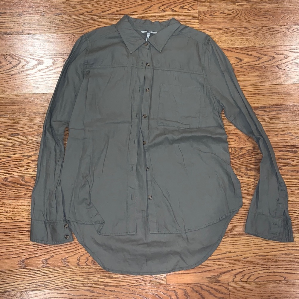 BKE Army Green Button down